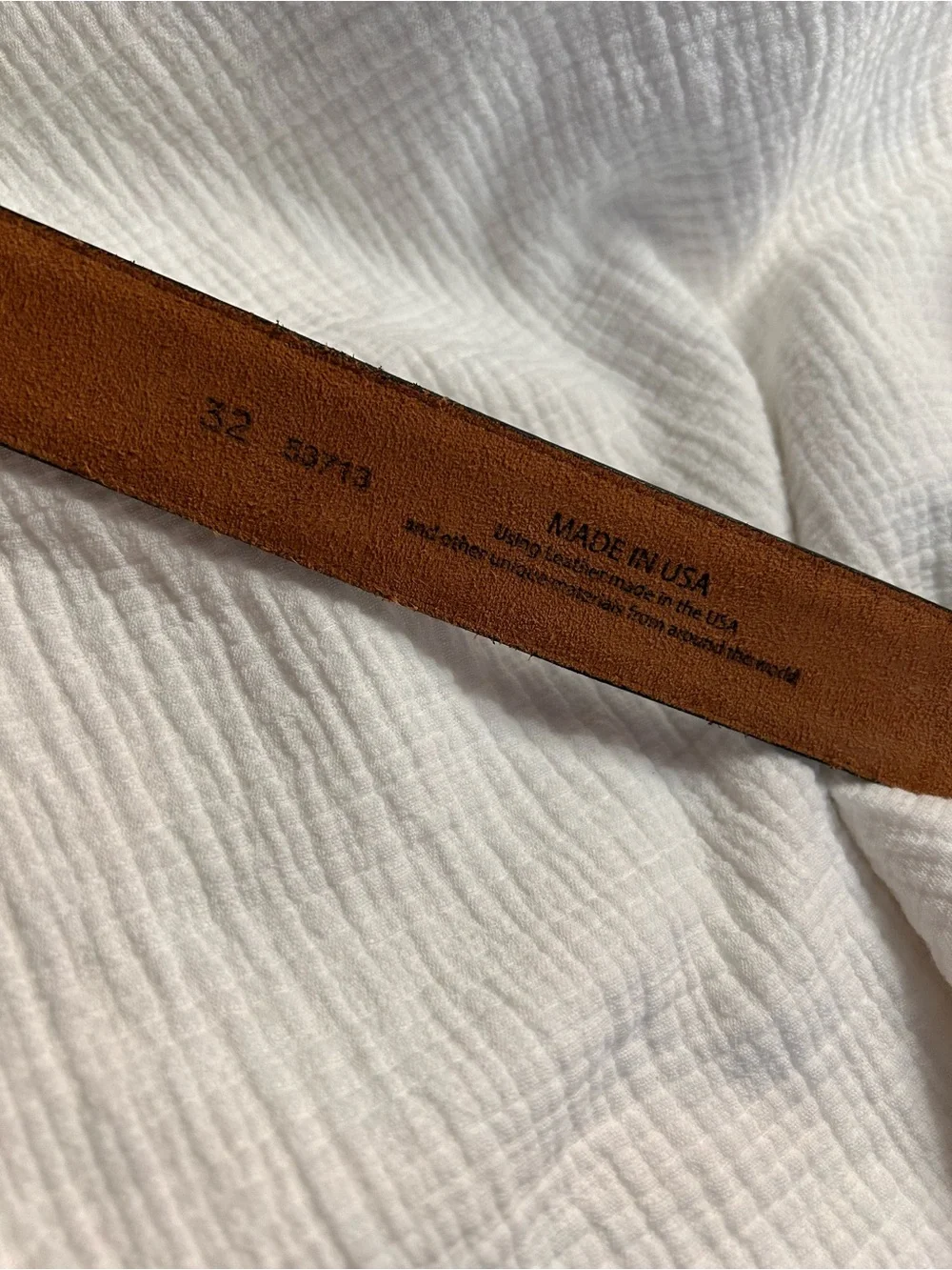 Men’s Silver Creek leather belt